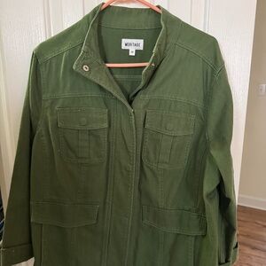 Meritage Green Denim / Jeans Jacket Like New Sz 2X
